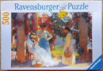 Image of the puzzle 500 Ravensburger, Under the Pergola at Marquayrol, by Henri Martin, Complete, Picture of the box