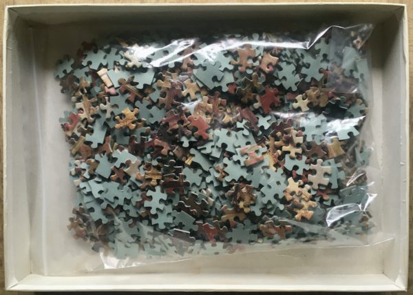Image of the puzzle 1000, Nathan, At Home, Auguste de La Brély, Incomplete, Picture of the bag