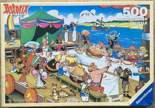 500, Ravensburger, The Feast, Goscinny & Uderzo - Rare Puzzles