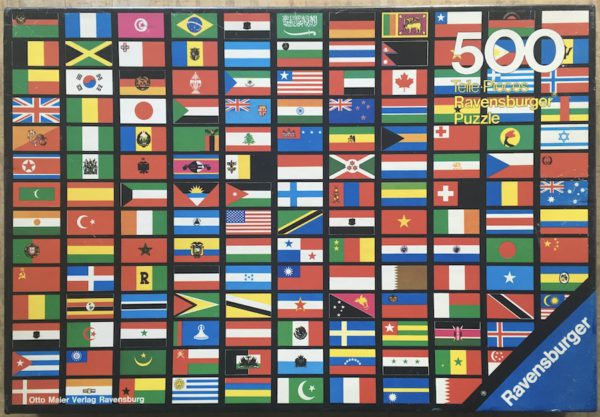 Image of the puzzle 500, Ravensburger, Flags, Complete, Picture of the box