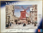 Image of the puzzle 1500, MB, Le Moulin Rouge, Fred Bertrand, Complete, Picture of the box