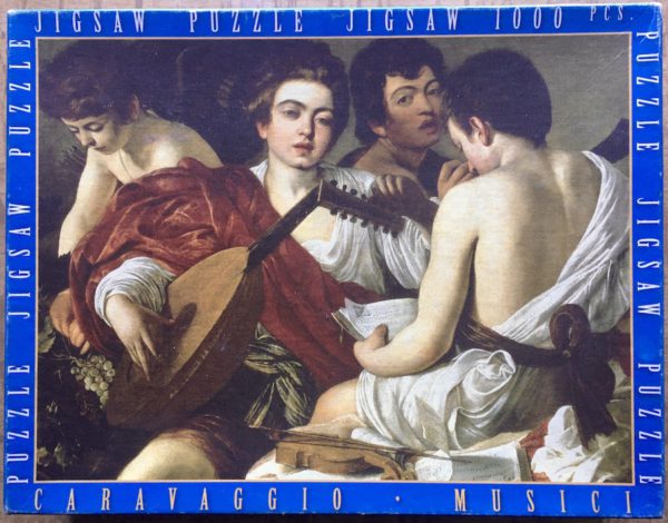 Image of the puzzle 1000, Impronte Edizioni, The Musicians, Caravaggio, Complete, Picture of the box