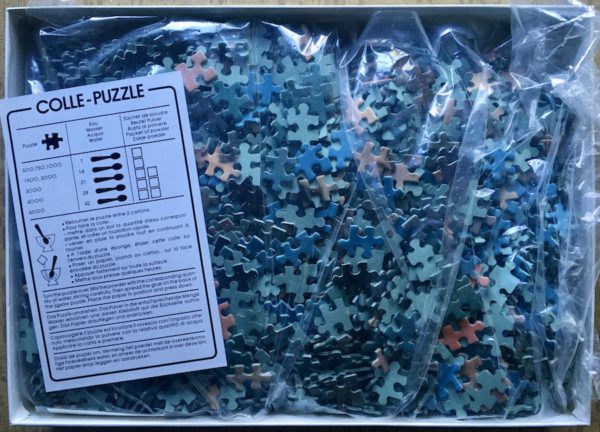 Image of the puzzle 3000, Nathan, A Gallop at Sunset, Gontscharoff, Sealed Bag, Picture of the bag