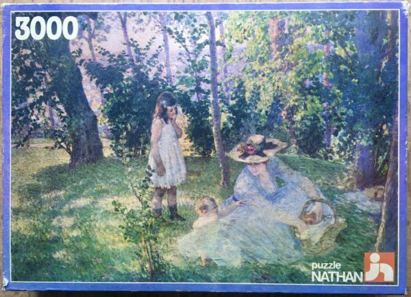 Image of the puzzle 3000, Nathan, Snack under the Trees, Henri Lebasque, Complete, Picture of the box