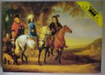 Image of the puzzle 1000, Flamenco, Landscape with Three Horsemen, by Aelbert Cuyp, Sealed Bag, Picture of the box