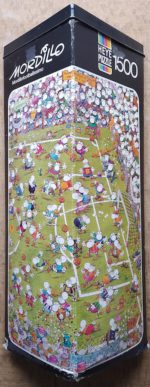 Image of the puzzle 1500, Heye, Mordillofootballissimo, Guillermo Mordillo, Incomplete, Picture of the box