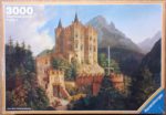 Image of the puzzle 3000, Ravensburger, Castle Hohenschwangau, by Ferdinand Jodl, Sealed Bag, Picture o the box