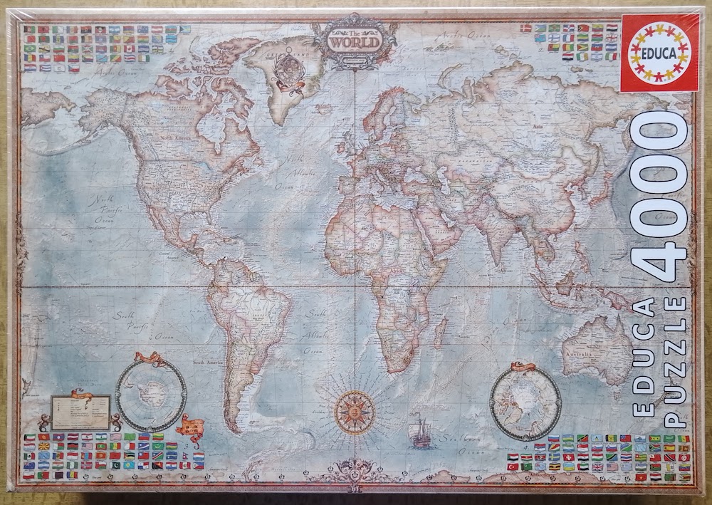 Educa 1000 Piece Jigsaw Puzzle Orbis TERRARUM Nova Accuratissima Tabula