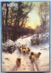 Image of the puzzle 1000, Jumbo, Winter Sunset, Joseph Farquharson, Sealed Bag, Picture of the box