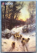 Image of the puzzle 1000, Jumbo, Winter Sunset, Joseph Farquharson, Sealed Bag, Picture of the box