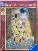 Image of the puzzle 1500, Ravensburger, The Kiss, Gustav Klimt, Complete, Picture of the box