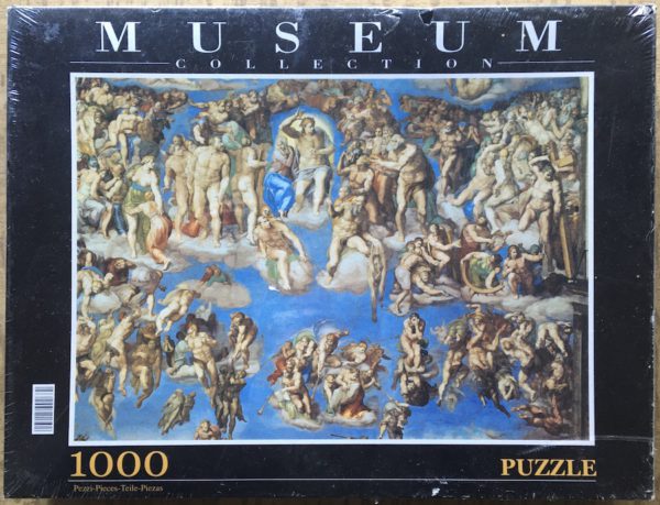Image of the puzzle 1000, Clementoni, Universal Judgement, by Michelangelo, Factory Sealed, Picture of the box