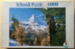 Image of the puzzle 6000, Schmidt, Matterhorn, by R. Kirsch, Factory Sealed, Picture of the box