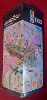 Image of the puzzle 1000, Heye, Fasten Seat Belts, Guillermo Mordillo, Complete, Picture of the box