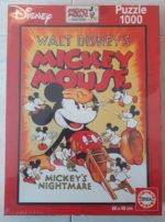 Image of the puzzle 4×1000, Educa, Mickey Collection, Factory Sealed, Picture of one box