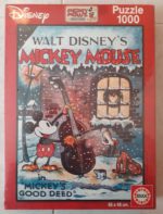 Image of the puzzle 4×1000, Educa, Mickey Collection, Factory Sealed, Picture of one box