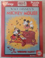 Image of the puzzle 4×1000, Educa, Mickey Collection, Factory Sealed, Picture of one box