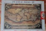 Image of the puzzle 3000, Educa, Typus Orbis Terrarum, by Abraham Ortelius, Factory Sealed, Picture of the box