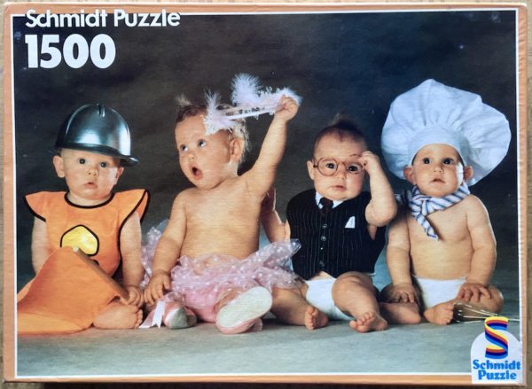 Image of the puzzle 1500, Schmidt, Babies, by Tom Arma, Sealed Bag, Picture of the box