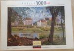 Image of the puzzle 3000, Nathan, Village on the Banks of the Seine, Alfred Sisley, Factory Sealed, Picture of the box