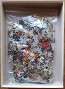 Image of the puzzle 1000, Ravensburger, Napoleon, by Jacques-Louis David, Complete, Picture of the bag