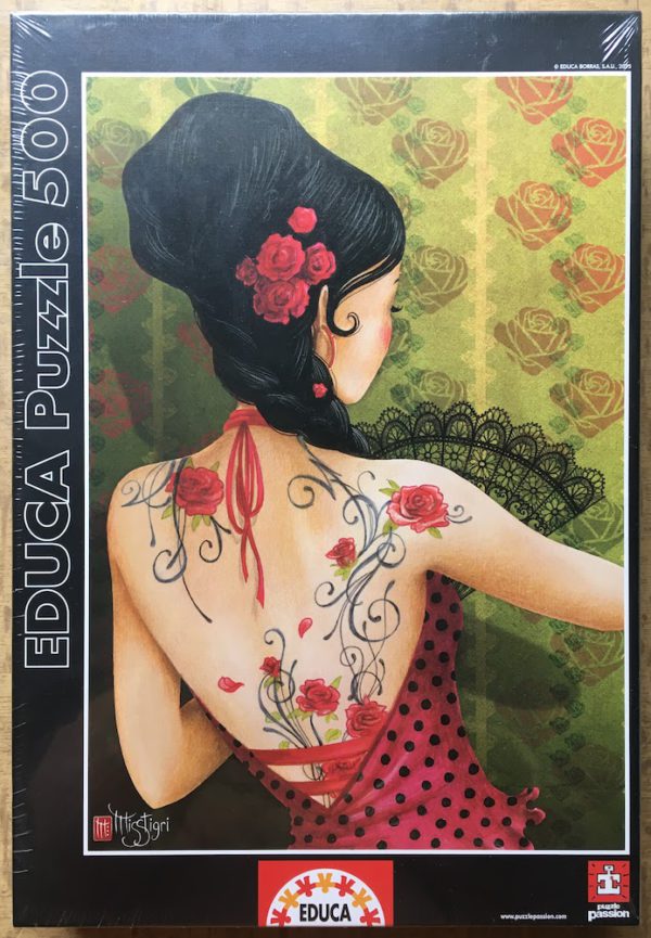 Image of the puzzle 500, Educa, Calima, by Misstigri, Factory Sealed, Picture of the box