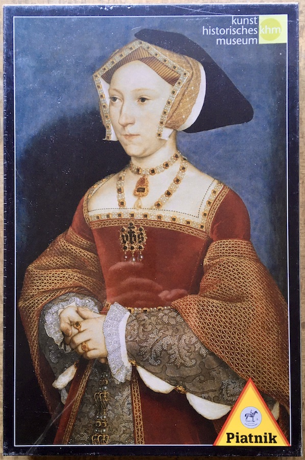 1000, Piatnik, Jane Seymour, Queen of England, by Hans Holbein the Younger, Factory Sealed, 2021-12-11 Image of the puzzle 1000, Piatnik, Jane Seymour, Queen of England, by Hans Holbein the Younger, Factory Sealed