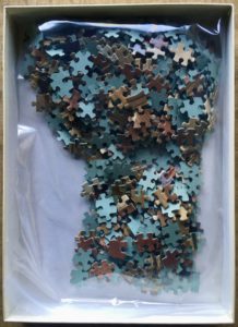 Image of the puzzle 500, Haarlem, Old Yard in the Netherlands, by Wybrand Hendricks, Complete, Picture of the bag
