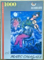 Image of the puzzle 1000, Ricordi, The Blue Violinist, by Marc Chagall, Complete, Picture of the box