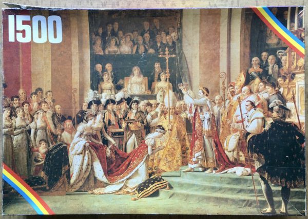 Image of the puzzle 1500, FNP, Coronation of Napoleon, by Jacques-Louis David, Incomplete, Picture of the box