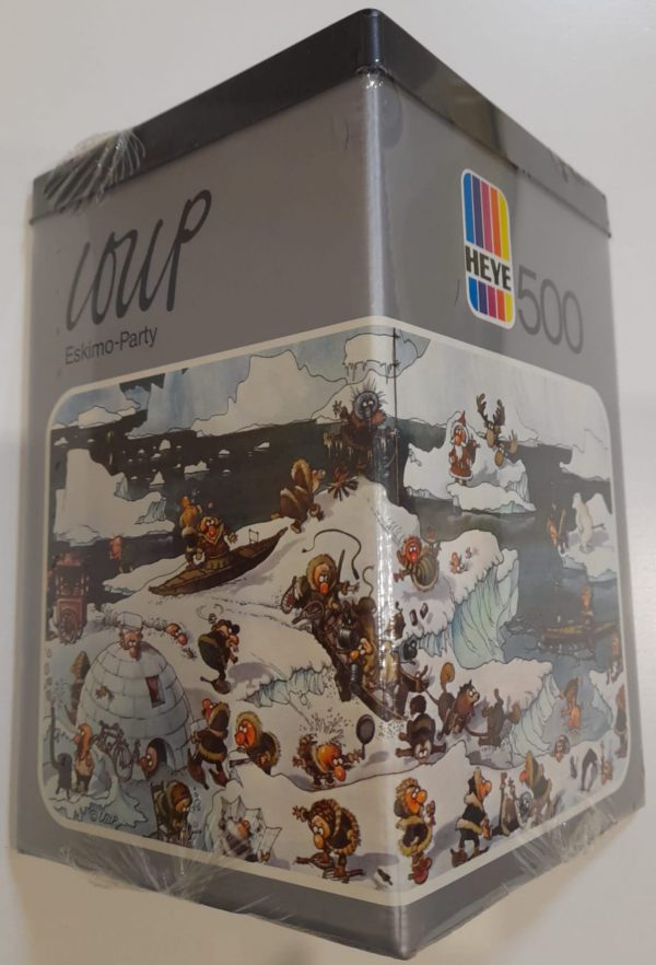 Image of the puzzle 500, Heye, Eskimo-Party, by Jean-Jacques Loup, Factory Sealed, Picture of the box