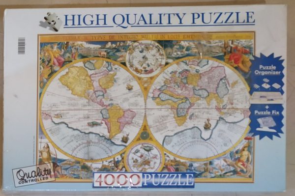 Image of the puzzle 4000, Clementoni, Old Map, by Petrus Plancius, Factory Sealed