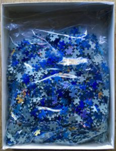 Image of the puzzle 1500, MB, The Whales, by Robin Koni, Complete, Picture of the bag