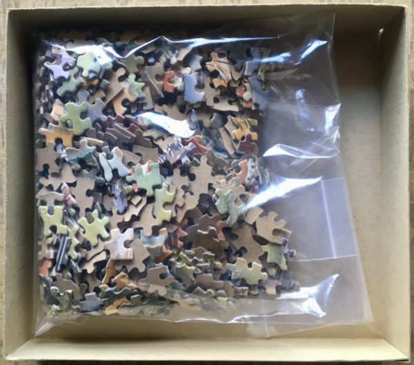 Image of the puzzle 750, MB, Brookside Harmony, Complete, Picture of the bag