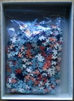 Image of the puzzle 1000, Ravensburger, Marilyn, by Bruno Bernard, Complete, Picture of the bag