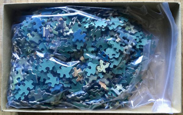 Image of the puzzle 1000, MB, Budva, Yugoslavia, Complete, Picture of the bag