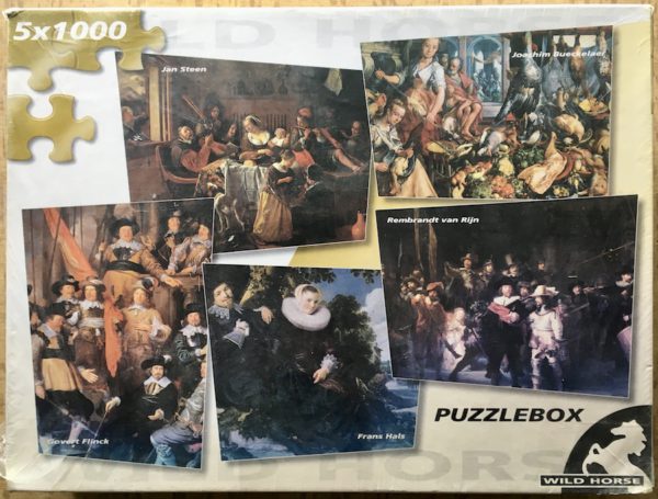 Image of the puzzle 5 x 1000, Wild Horse, Rijksmuseum Amsterdam, Factory Sealed, Picture of the box