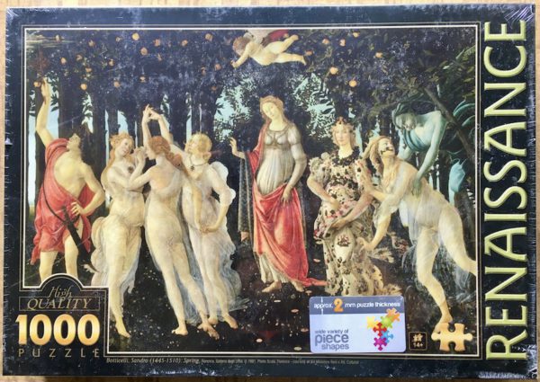 Image of the puzzle 1000, D-Toys, Allegory of Spring, by Sandro Botticelli, Factory Sealed, Picture of the box
