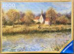 Image of the puzzle 1000, Ravensburger, River Landscape, Complete, Picture of the box