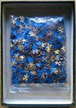 Image of the puzzle 1000, D-Toys, The Kiss, by Gustav Klimt, Complete, Picture of the bag