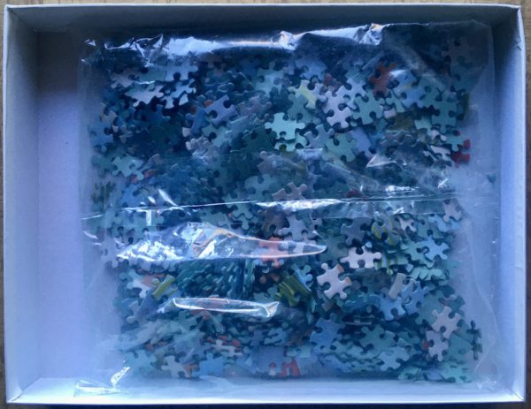 Image of the puzzle 1000, MB, In the Shade, Sealed Bag, Picture of the bag