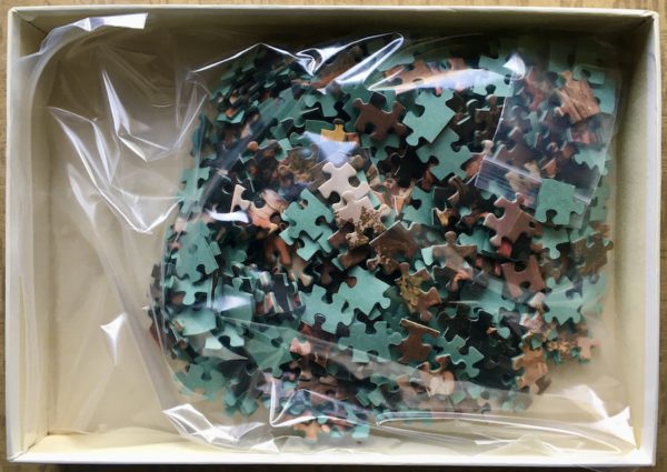 Image of the puzzle 520, Piatnik, Farmer Wedding, by Ferdinand Georg Waldmüller, Complete, Picture of the bag