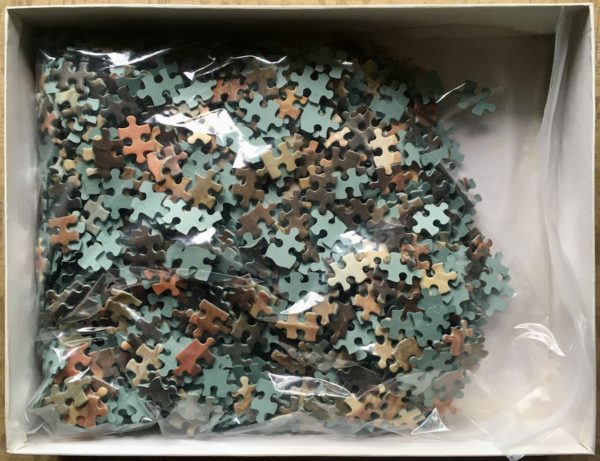 Image of the puzzle 1500, MB, Rinaldo and Armida, by François Boucher, Complete, Picture of the bag