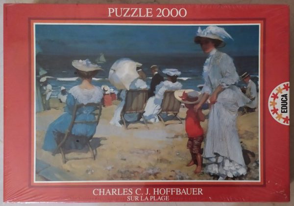 Image of the puzzle 2000, Educa, The Beach, by Charles Hoffbauer, Factory Sealed