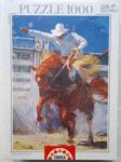 Image of the puzzle 1000, Educa, Rodeo, by Charles Schridde, Factory Sealed, Picture of the box