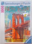 Image of the puzzle 1000, Ravensburger, Retro New York, by Patrick Reid O'Brien, Factory Sealed, Picture of the box