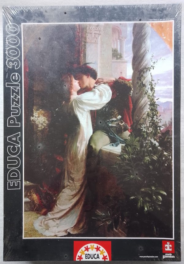Image of the puzzle 3000, Educa, Romeo and Juliet, by Sir Frank Dicksee, Factory Sealed, Picture of the box