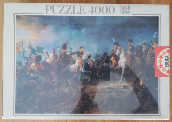 Image of the puzzle 4000, Educa, The Battle of Austerlitz, by François Gérard, Factory Sealed, Picture of hte box