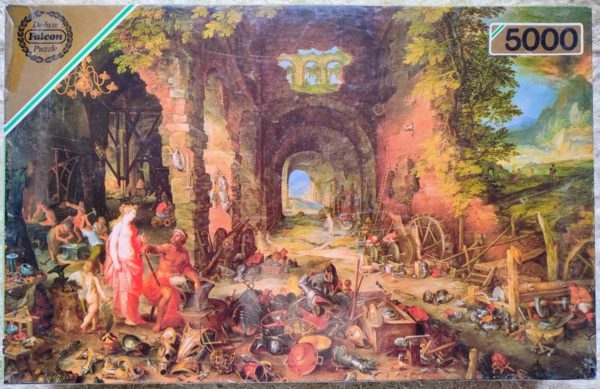 Image of the puzzle 5000, Falcon, The Elements - Fire, by Jan Brueghel the Elder, Factory Sealed, Picture of the box
