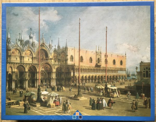 Image of the puzzle 1000, Impronte Edizioni, Piazza San Marco, by Canaletto, Factory Sealed, Picture of the box